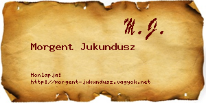 Morgent Jukundusz névjegykártya